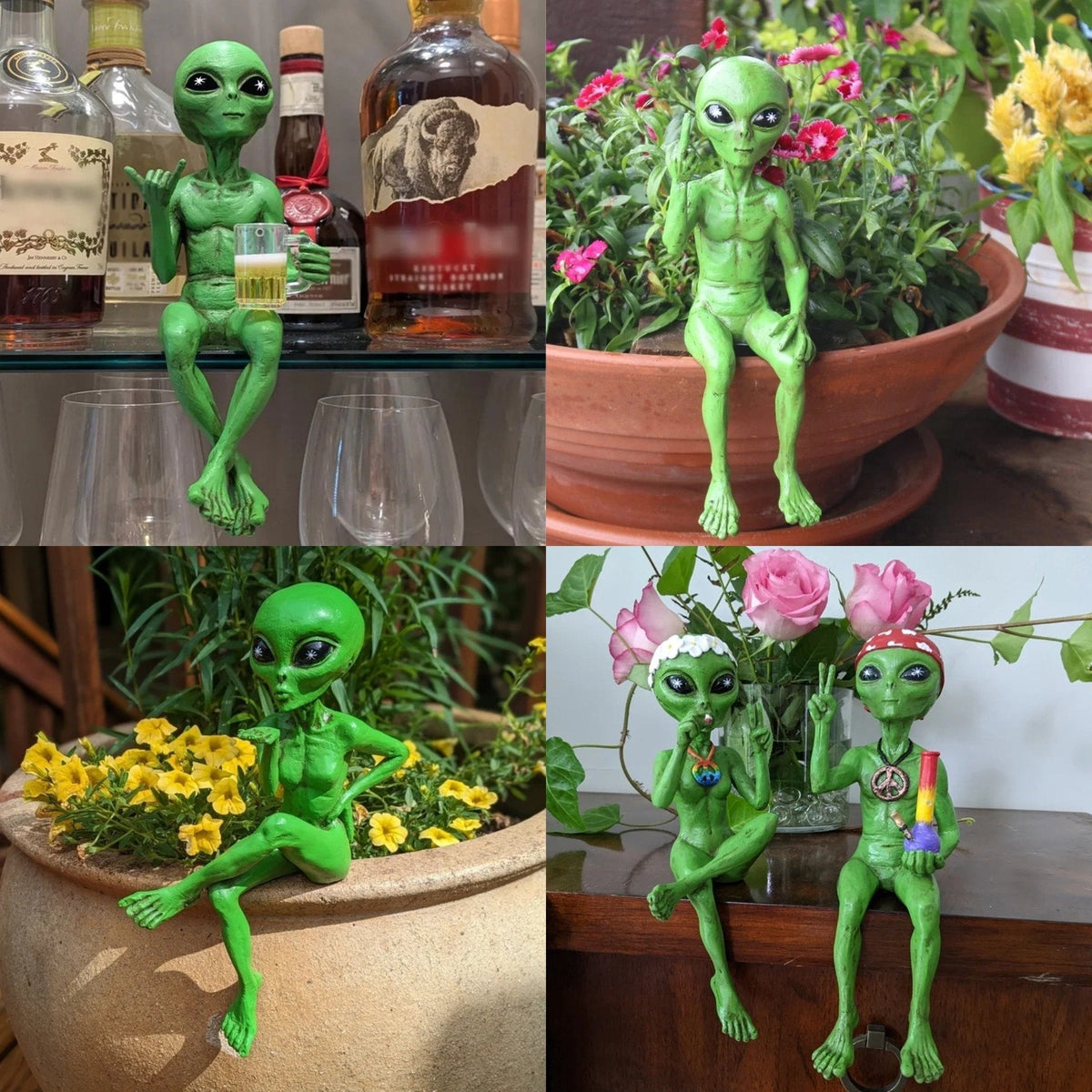 AlienMeme – Funny 2026 Alien Artwork – All Styles (Green)