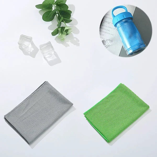 ChillWrap – Rapid Cooling Towel – Grey / Green