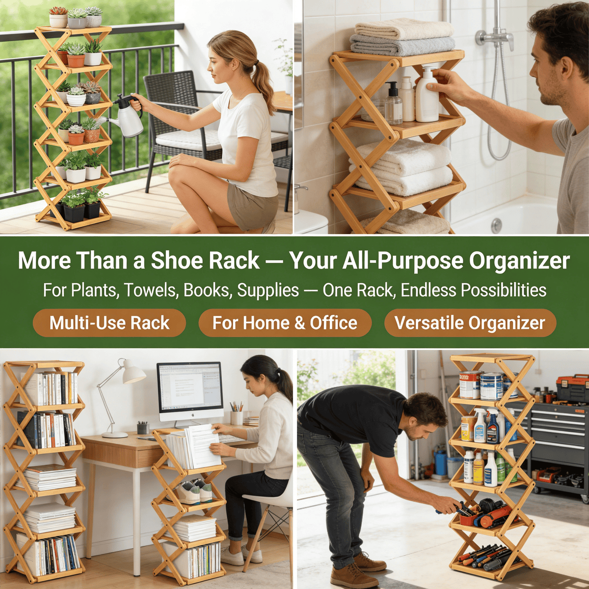 The 9-Tier No-Assembly Bamboo Rack ! – image 6