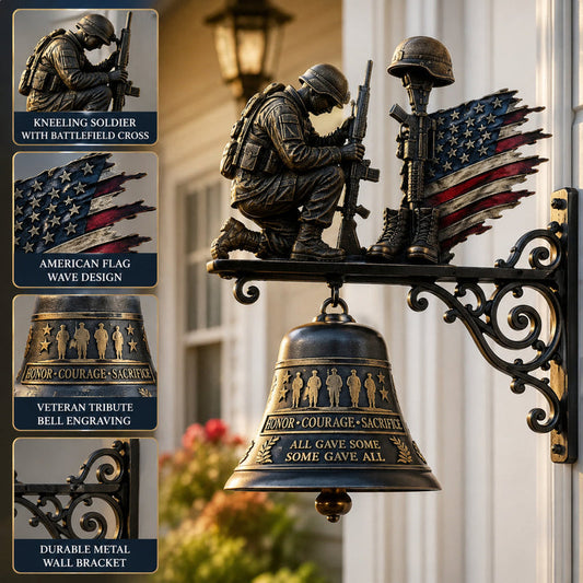 ValorBell – Fallen Soldier Tribute Wall Bell – S – 6 inches / Buy 1 Get 30% OFF