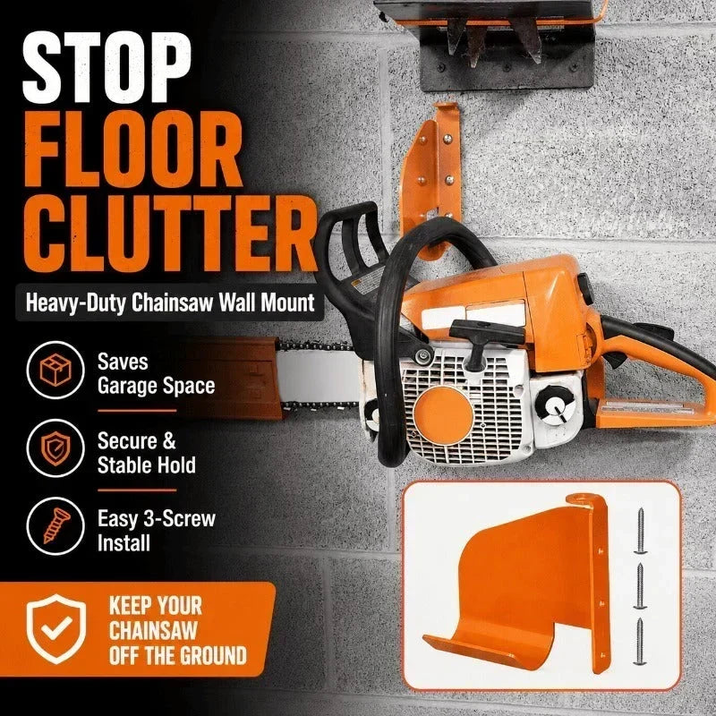 ChainVault – Secure Chainsaw Storage Wall Mount – 1-Pack (Chainsaw Only)