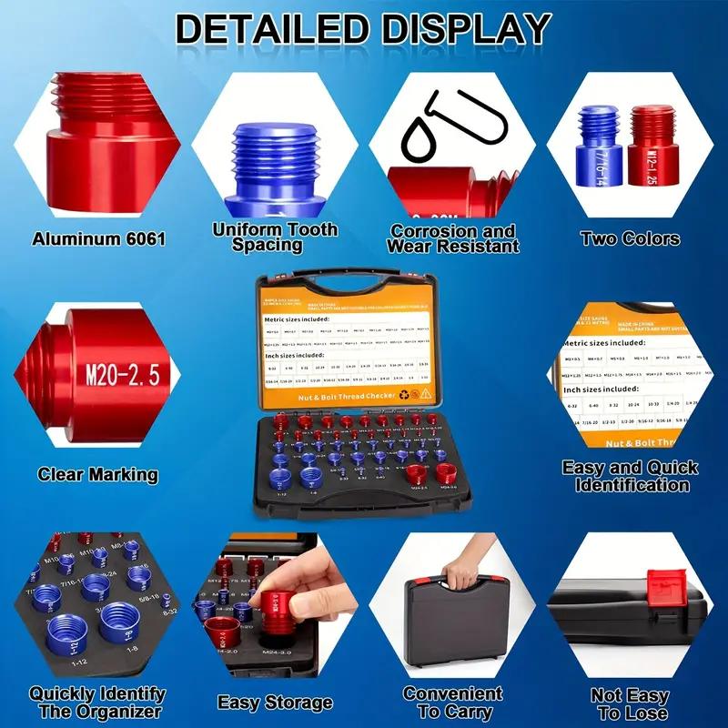ScrewSense – 44Pcs Alloy Thread Inspector Set – image 6