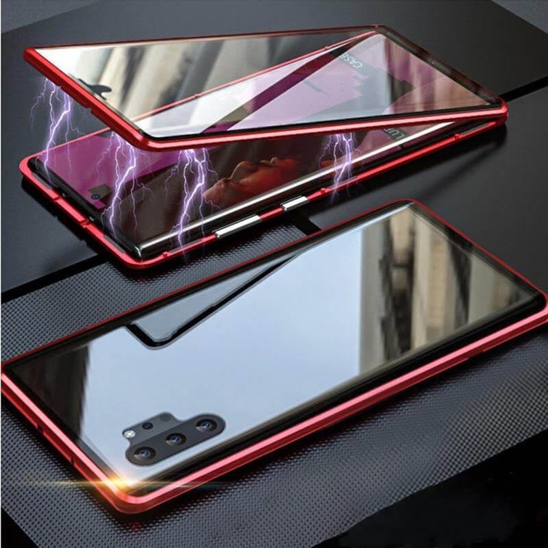 MagniShield – Double Sided Magnetic Privacy Case – RED / SAMSUNG S25