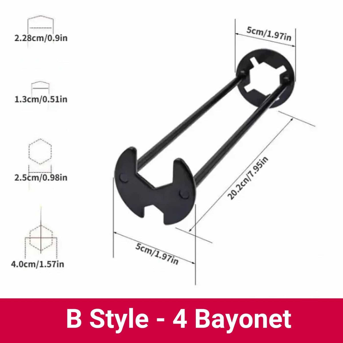 PlumbFlex - Compact Multi-Function Repair Wrench – A - 4 Bayonet