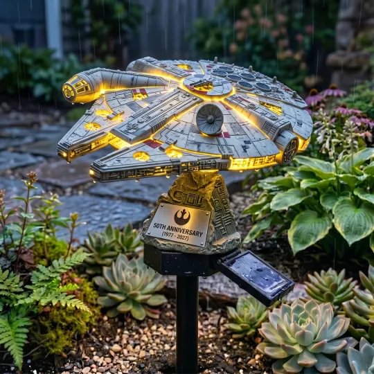 GlowTerra – Outdoor Solar Garden Lamp – Starship B