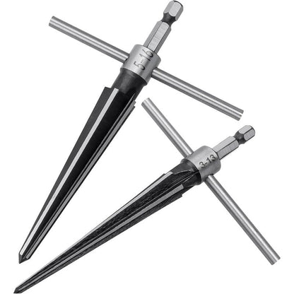 ReamPro – Precision Tapered Hole Reamer Tool – 2-Piece Round Set (3-13mm + 5-16mm)
