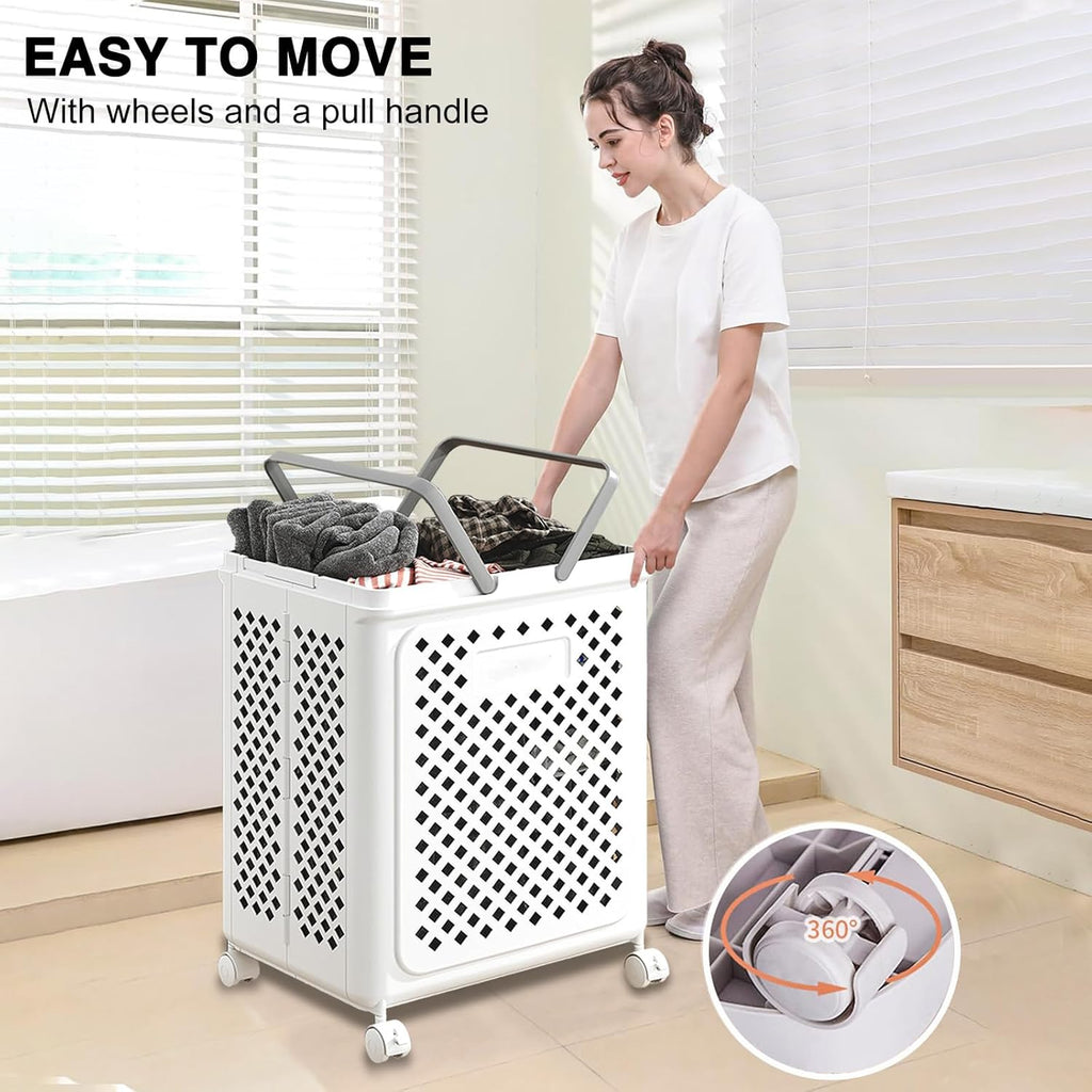 LuxorMove – Foldable Rolling Laundry Basket – image 5