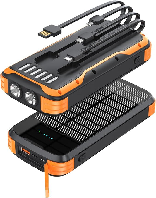SolarVault - 40000mAh Emergency Power Bank – Orange