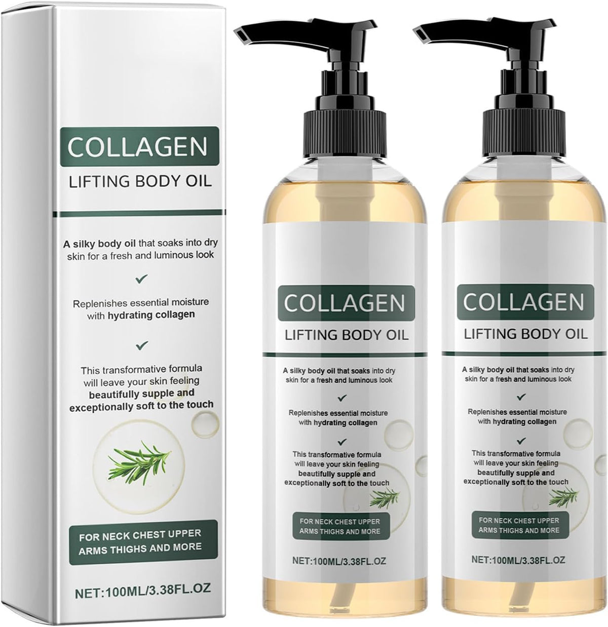 GlowTight – Skin Revitalizing Collagen Oil – Smart Choice（2 Pcs）