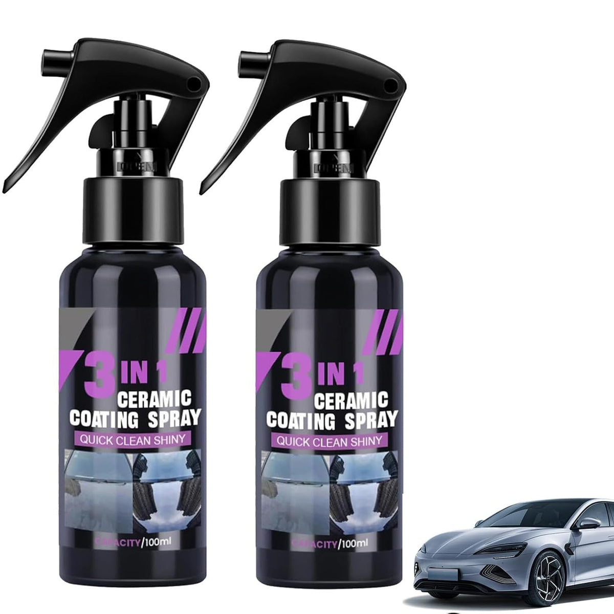 CeramiGloss – Nano Ceramic Car Coating Spray – 2 Bottles