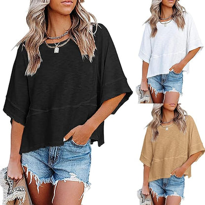 BellAura – Solid Color Bell Sleeve T-Shirt – image 8