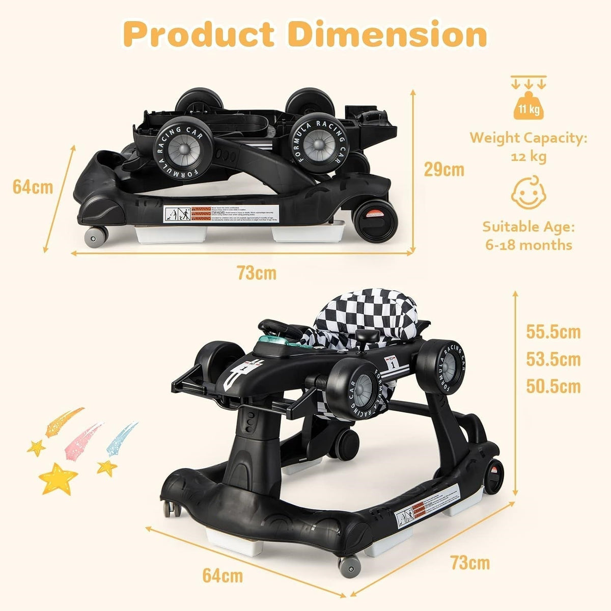TinyStride | 4-in-1 Foldable Baby Walker – image 7