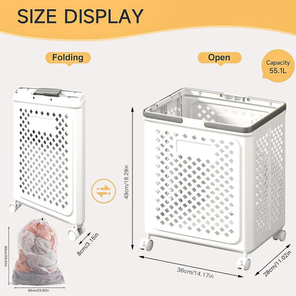 LuxorMove – Foldable Rolling Laundry Basket – image 7