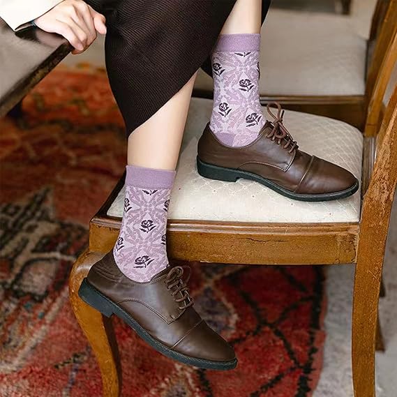 LumeFlora – Soft Cotton Embroidered Flower Socks – image 25