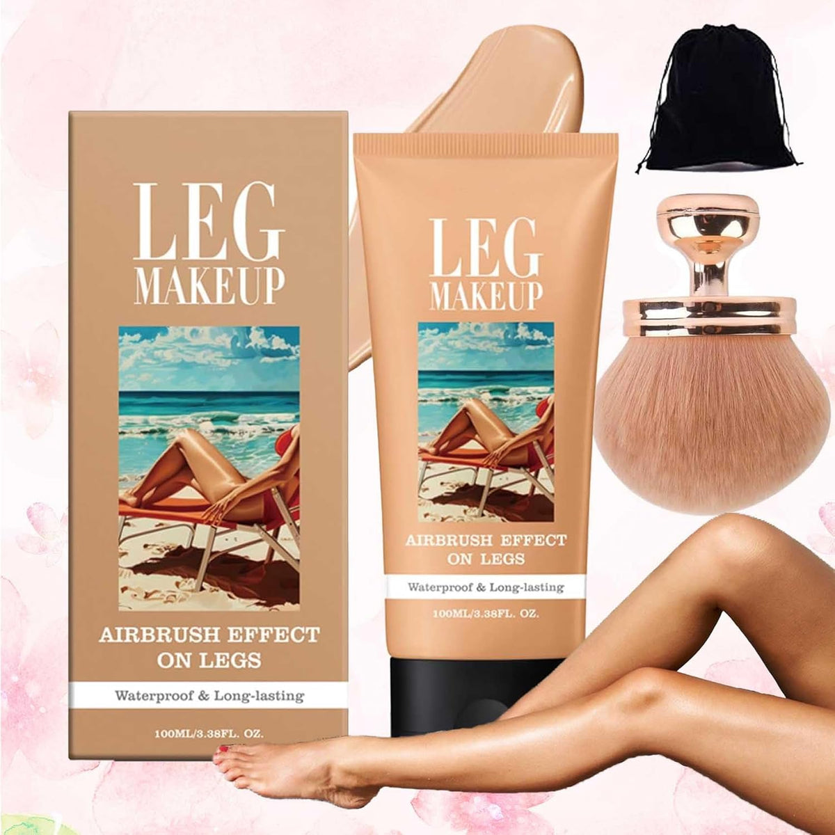 GlowLegs – Airbrushed Finish Leg Concealer – Medium Golw