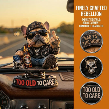 DashMood – “Too Old To Care” Dashboard Bobblehead – image 7