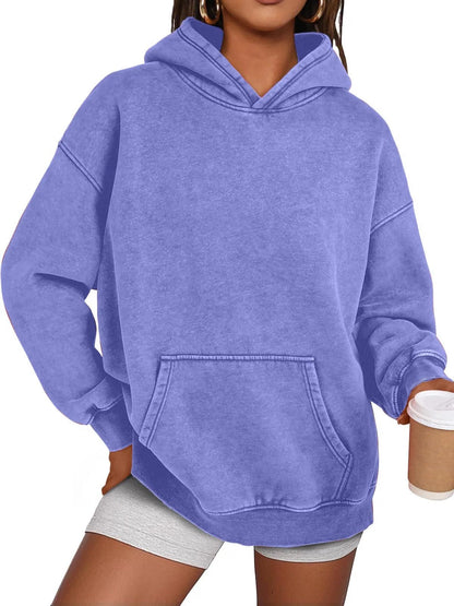 RetroVibe – Acid Wash Pullover – Purple / S