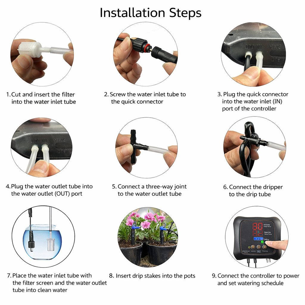 12-Plant Solar Drip Irrigation Kit – image 10