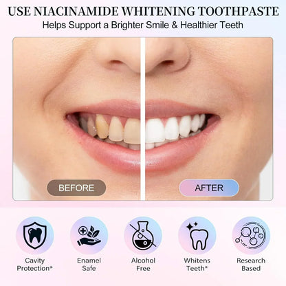 Niacinamide Whitening Toothpaste – Stain Removal & Fresh Breath – image 4