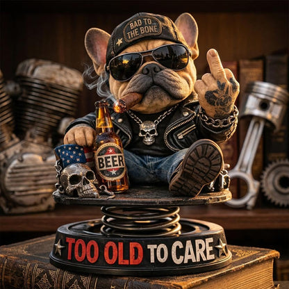 DashMood – “Too Old To Care” Dashboard Bobblehead – image 5