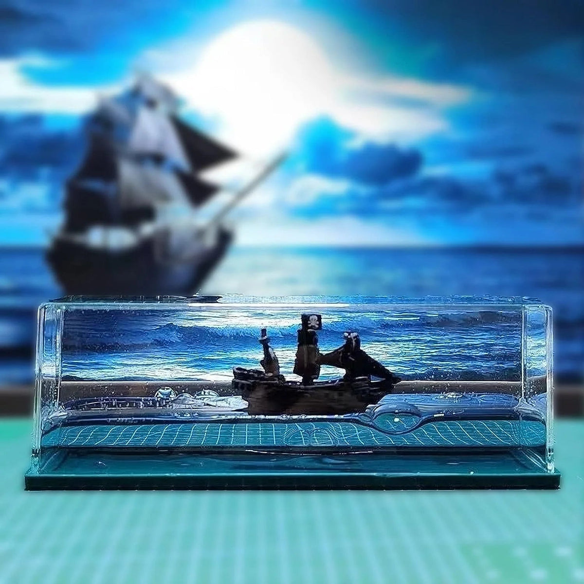 Sunken Black Pearl and Titanic Drifting Ornaments – Black Pearl