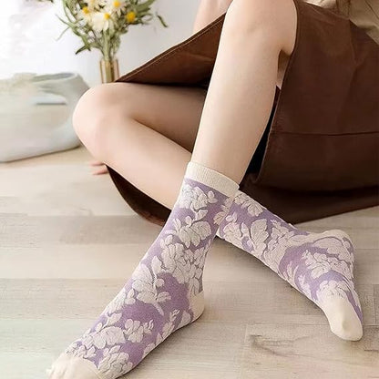 LumeFlora – Soft Cotton Embroidered Flower Socks – image 27