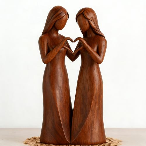 Celebrates Friendships Sisters Sculpture – Two Sisters