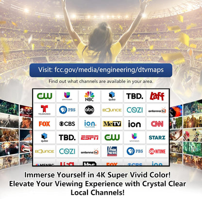 TV Antenna - Digital HD Antenna - Indoor HDTV 1080P 4K (Long Range) – image 9