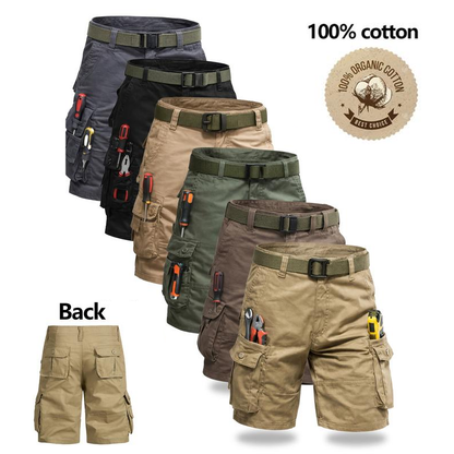RangerCore – Organic Cotton Hiking Work Cargo Shorts – image 2