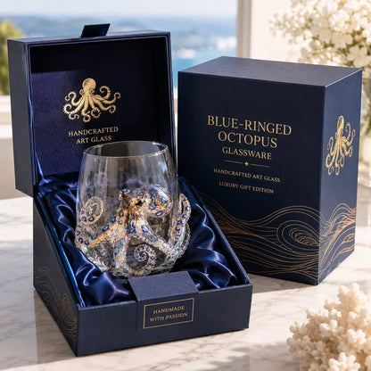 OceanGlow – Blue Ringed Octopus Artisan Glass – image 8