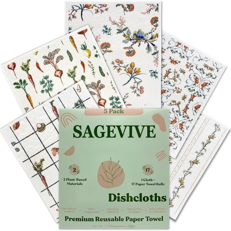 SparkleWipe – Multi-Purpose Kitchen Cleaning Cloths – Vintage Kitchen
