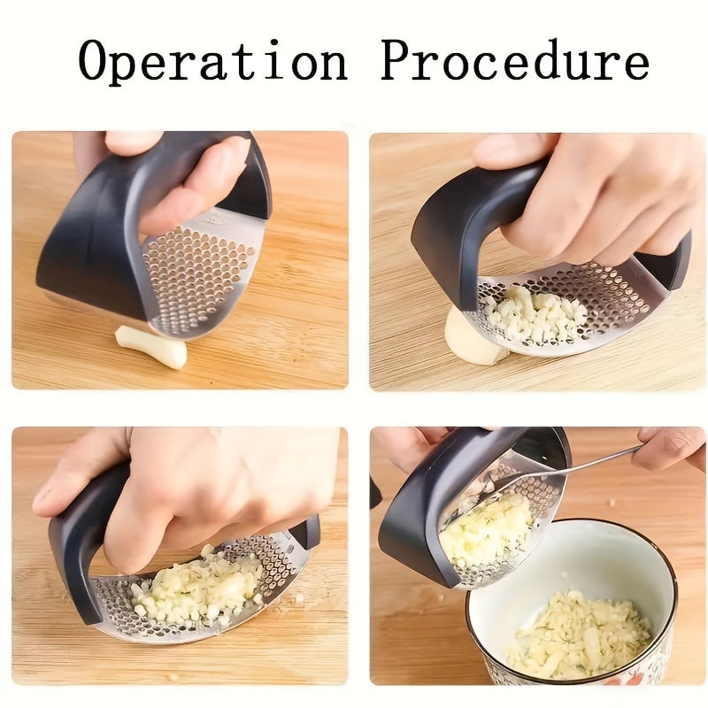 CrushCraft – Stainless Steel Garlic Mincer – image 2