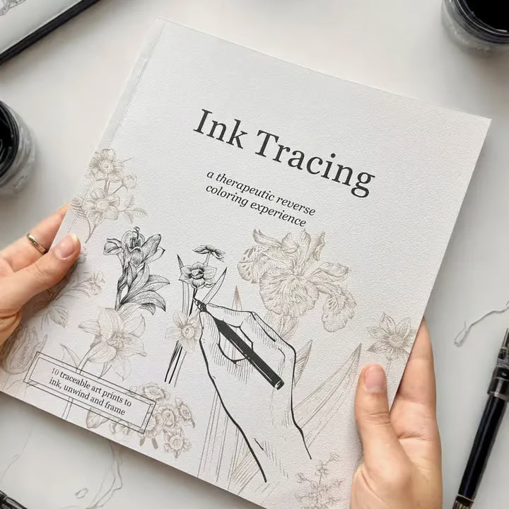 MindCore – Mindful Tracing Art Collection – White / Without Pens