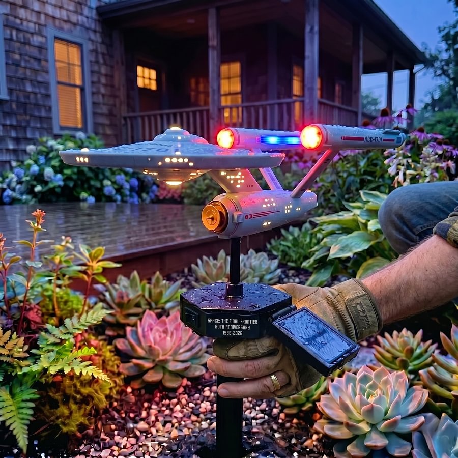 GlowTerra – Outdoor Solar Garden Lamp – Starship A