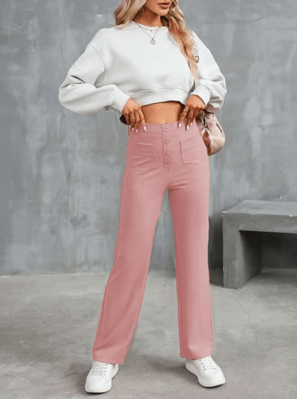 CargoFlex – Multi-Pocket Utility Pants – Pink / S