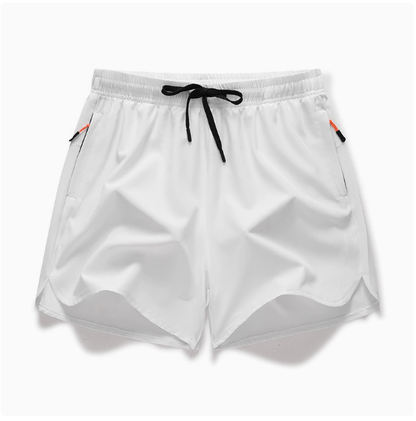 FlexCore - Men's Quick-Dry Running Shorts – White / S