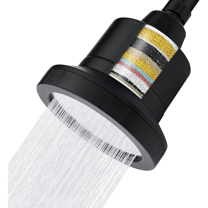 AquaFlow – Stainless Steel High‑Pressure Shower Head – Black
