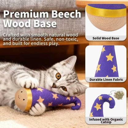 PawWobble – Wooden Wobble Cat Toy – image 4