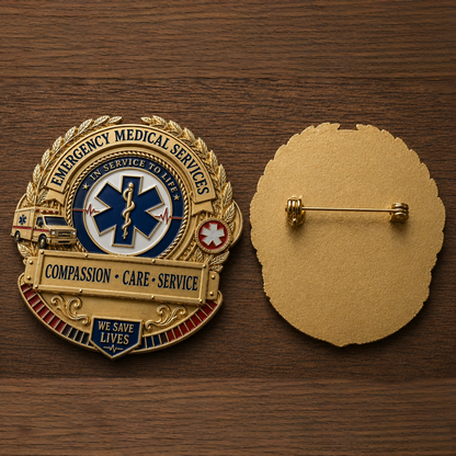 RescueStar – Emergency Medical Services Badge Pin – image 3