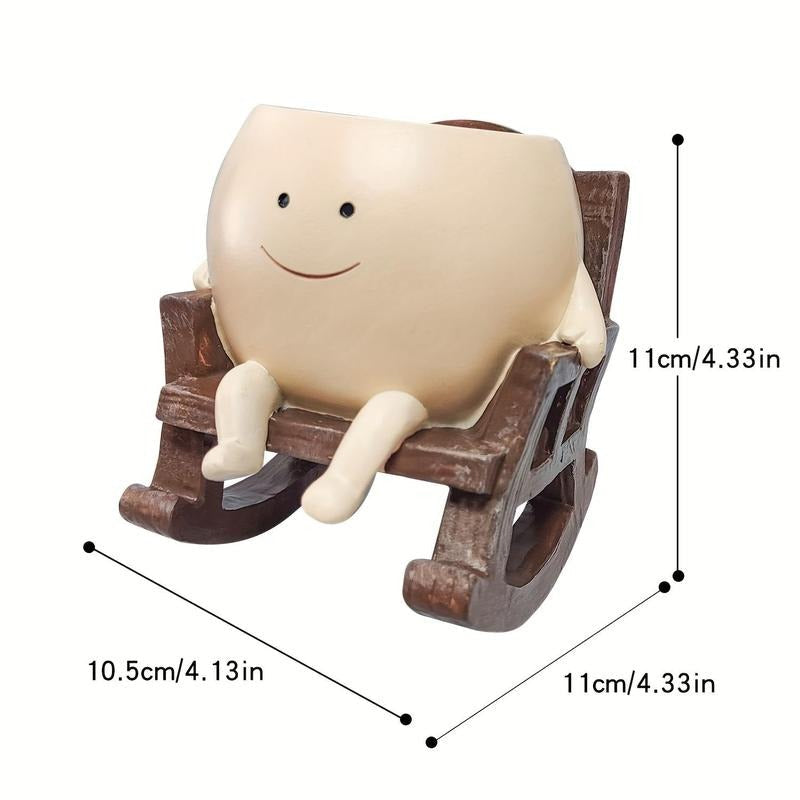 ArtSeat – Unique Chair-Shaped Resin Planter Vase – image 4