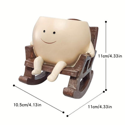 ArtSeat – Unique Chair-Shaped Resin Planter Vase – image 4