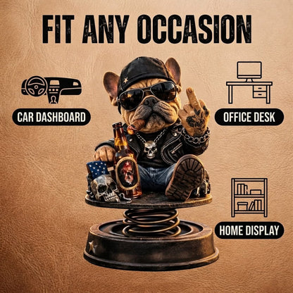 CruiseBoss – Funny Dashboard Bulldog – image 2