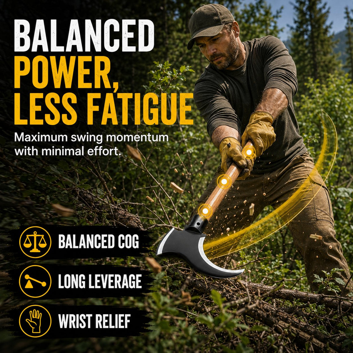 TimberClaw – Dual-Edge Clearing Axe – image 5