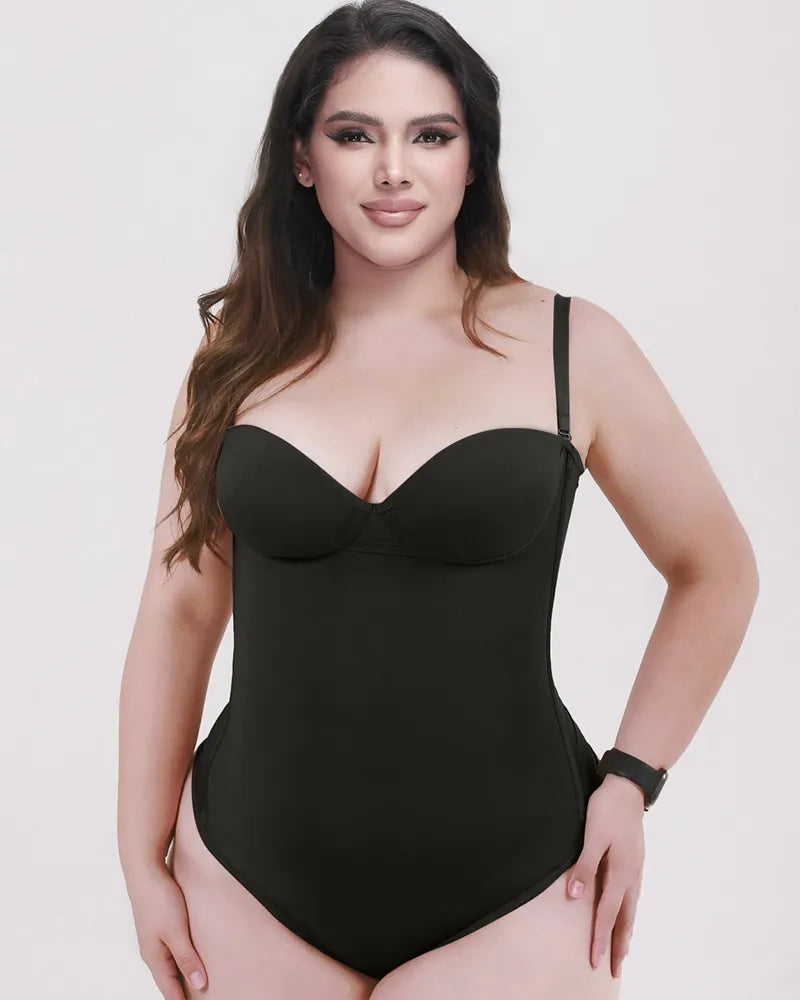 CurveLuxe – Back Lace-Up Seamless Thong Bodysuit – image 27
