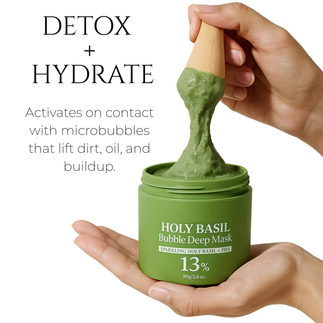 HerbaGlow – Holy Basil Bubble Deep Cleansing Mask – image 12