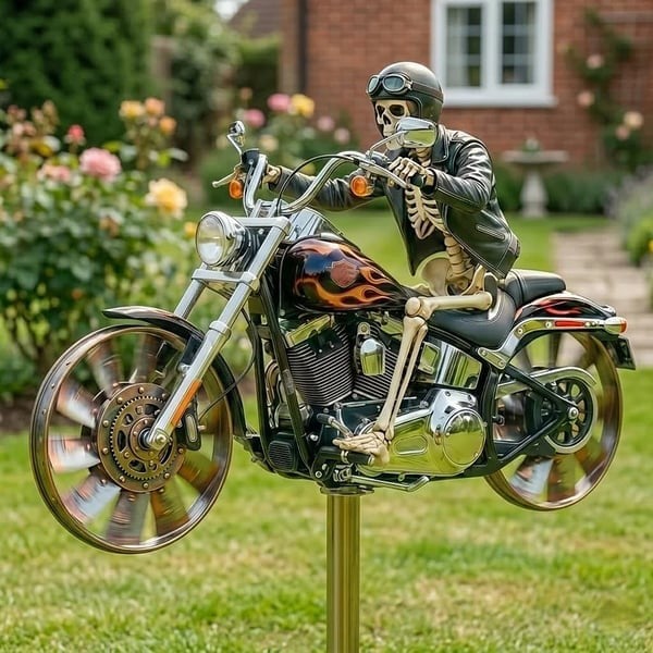 ReaperRide – Biker Skull Wind Spinner – Buy 1
