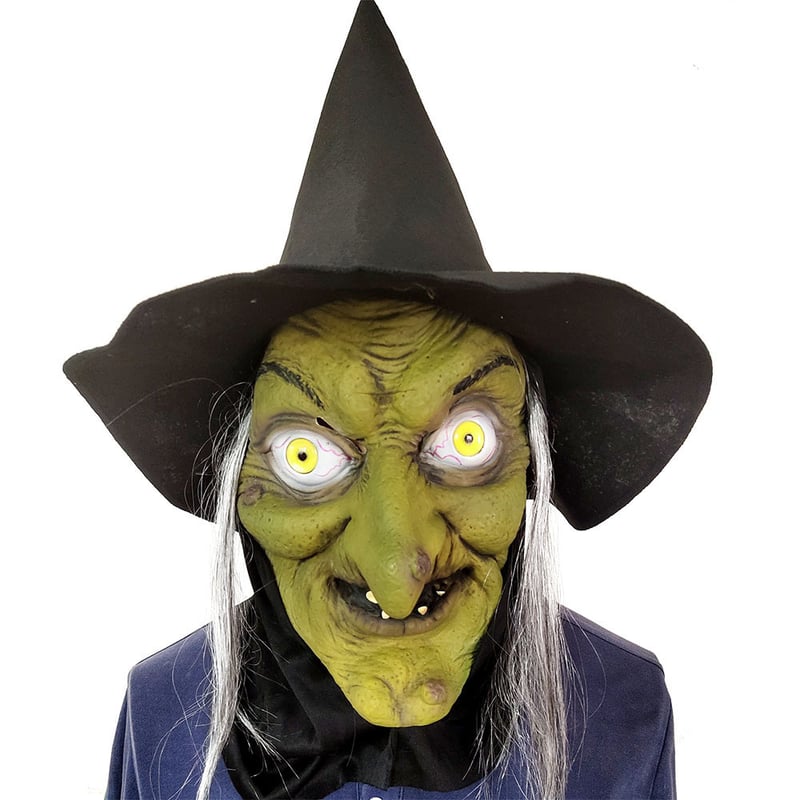 SafeFit – Lightweight & Breathable Mask Headgear – Yellow Face Witch