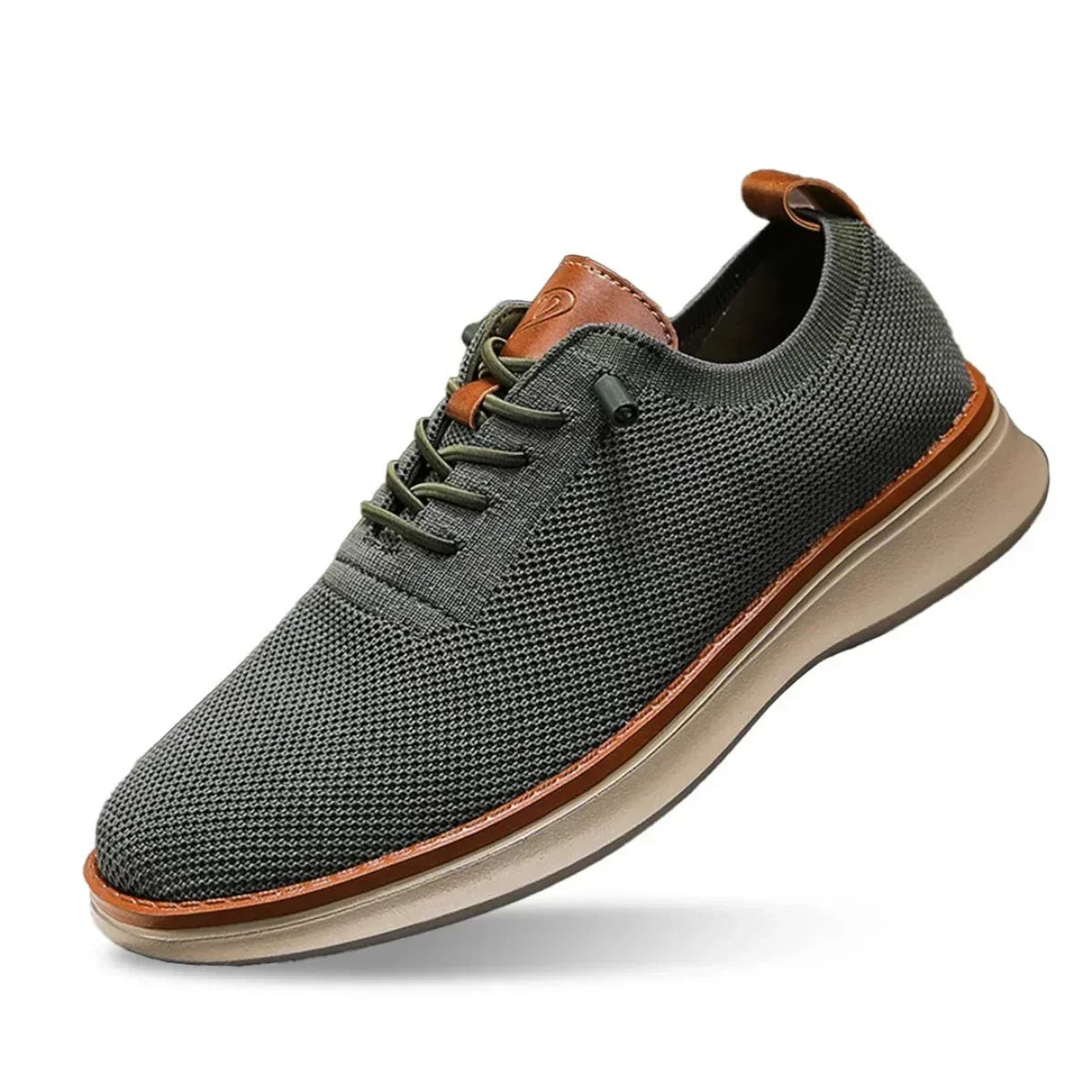 Braxen™ – Lightweight Breathable Knit Sneakers – Olive Green / 6