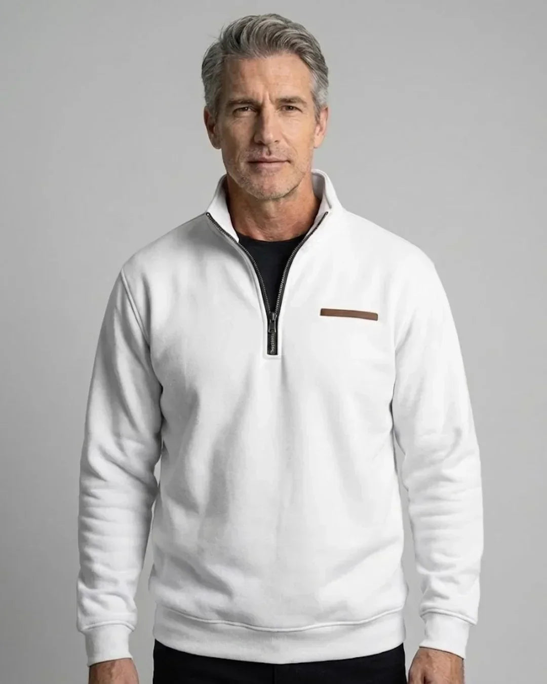 Laluna™ - Casual Fleece Sweater – White / S