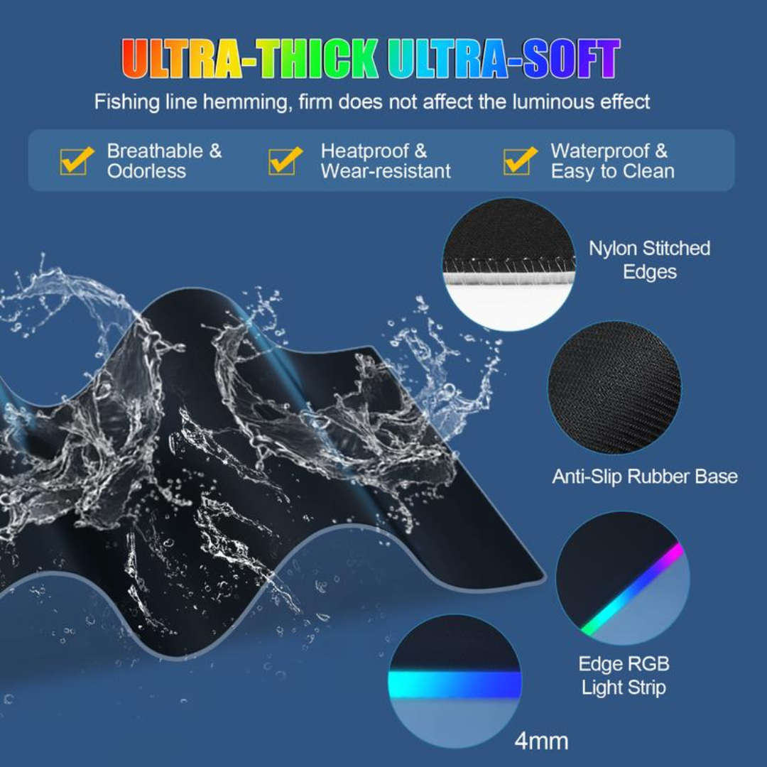 LumiDesk – RGB Waterproof Gaming Mouse Pad – image 6